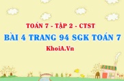 Bài 4 trang 94 SGK Toán 7 Tập 2 Chân trời sáng tạo